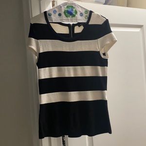 White House black market striped top size small